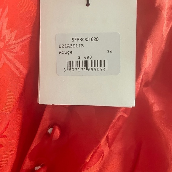 SANDRO Azelie silk-blend mini dress (red) - Picture 11 of 16